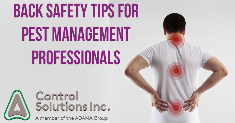 Feature image for Back Safety Tips for the Pest Management Professional